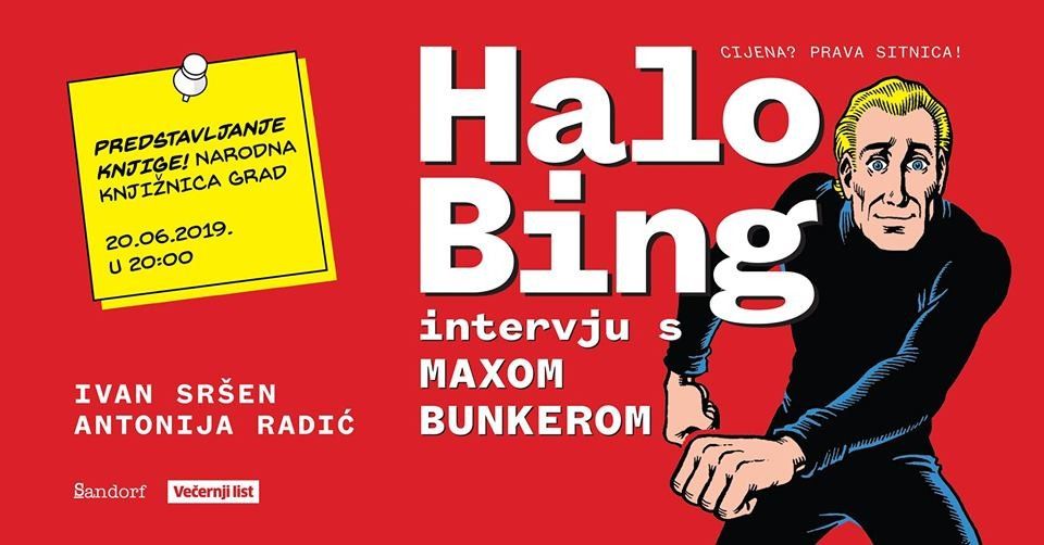 Predstavljanje knjige ‘’Halo Bing: intervju s Maxom Bunkerom’’